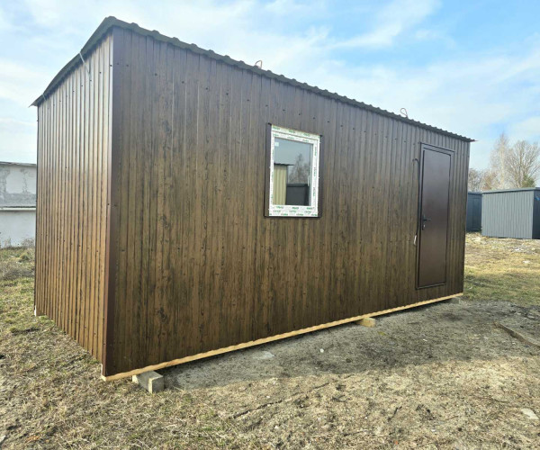 Побутівка (дачна) 6х2,4 м на дерев'яному каркасі