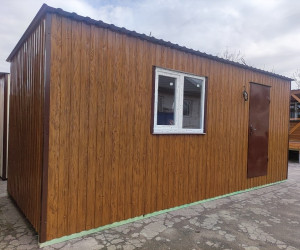  Прорабська, вагончик будівельний 6х2,4м на дерев'яному каркасі 