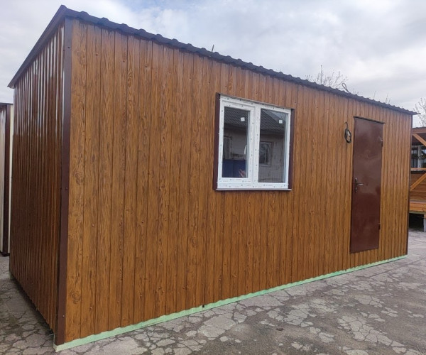  Прорабська, вагончик будівельний 6х2,4м на дерев'яному каркасі 