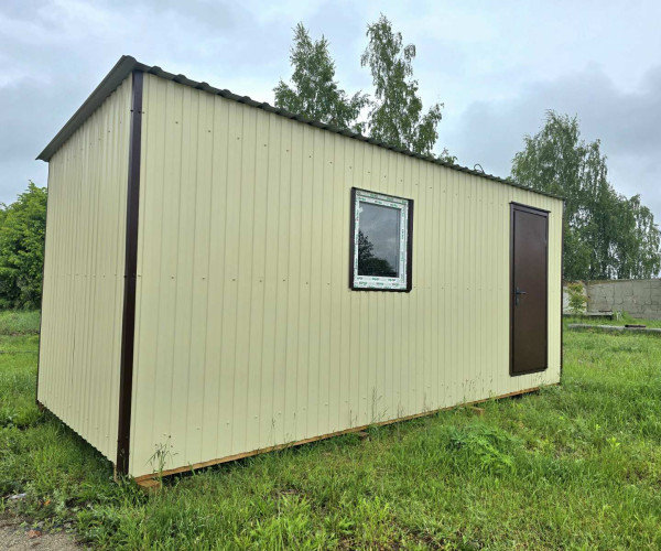 Побутівка (OSB) 6х2,4 м на дерев'яному каркасі
