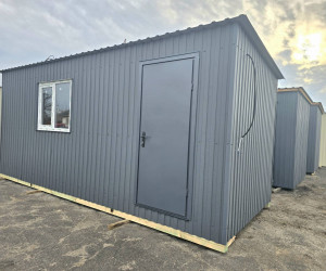  Прорабська, вагончик будівельний 6х2,4м на дерев'яному каркасі 